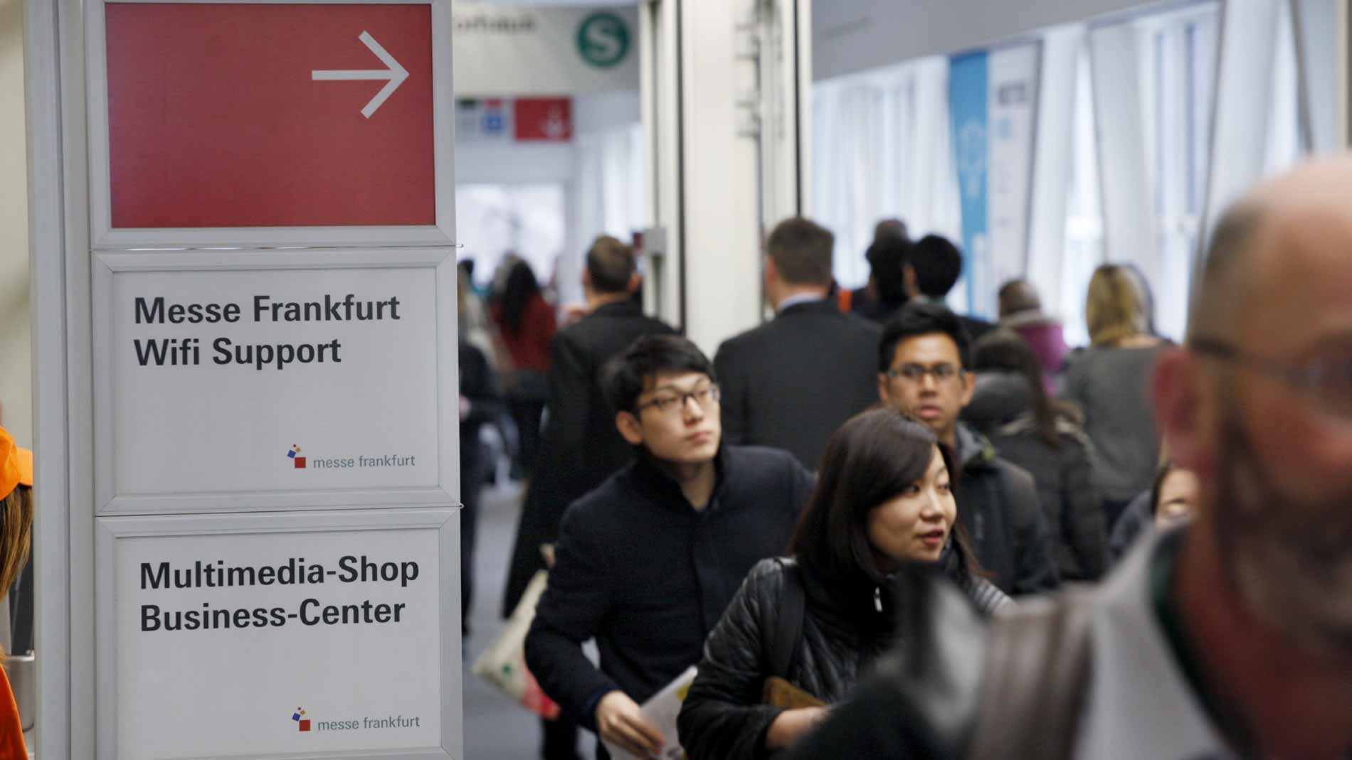 Bürokommunikation bei der Messe Frankfurt